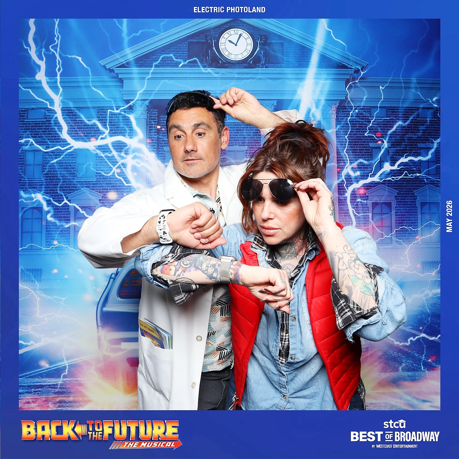 Back to the Future show-specific guest keepsake created by Electric Photoland for STCU Best of Broadway in Spokane