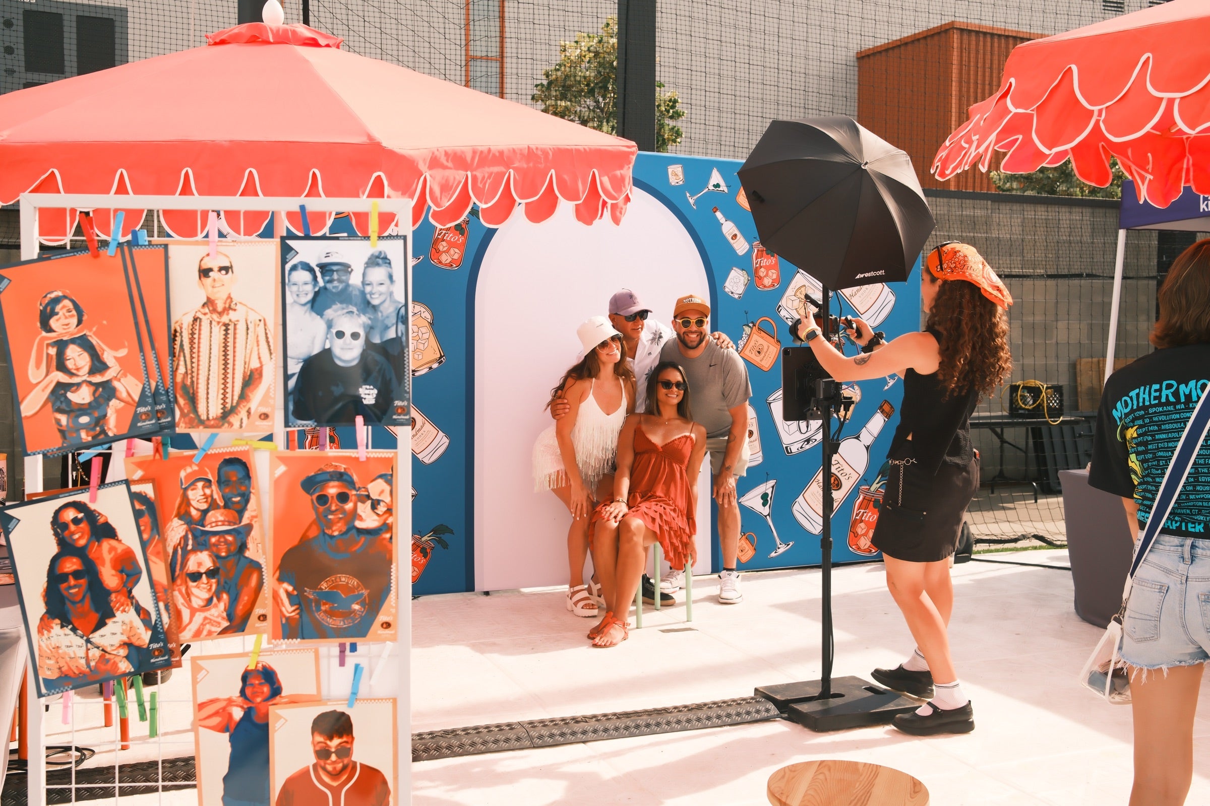 Tito’s branded festival photo activation designed by Electric Photoland at Blessing in Disguise Music Festival in Spokane