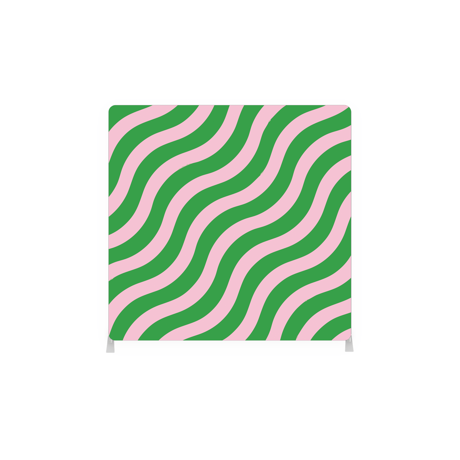 Pink and Green Wavy Lines