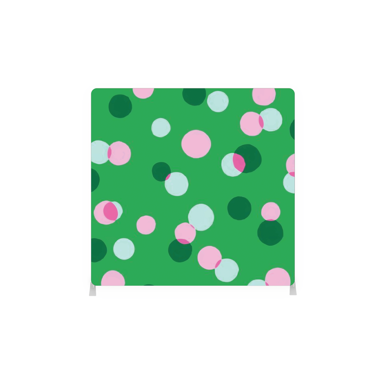Pink and Green Large Confetti