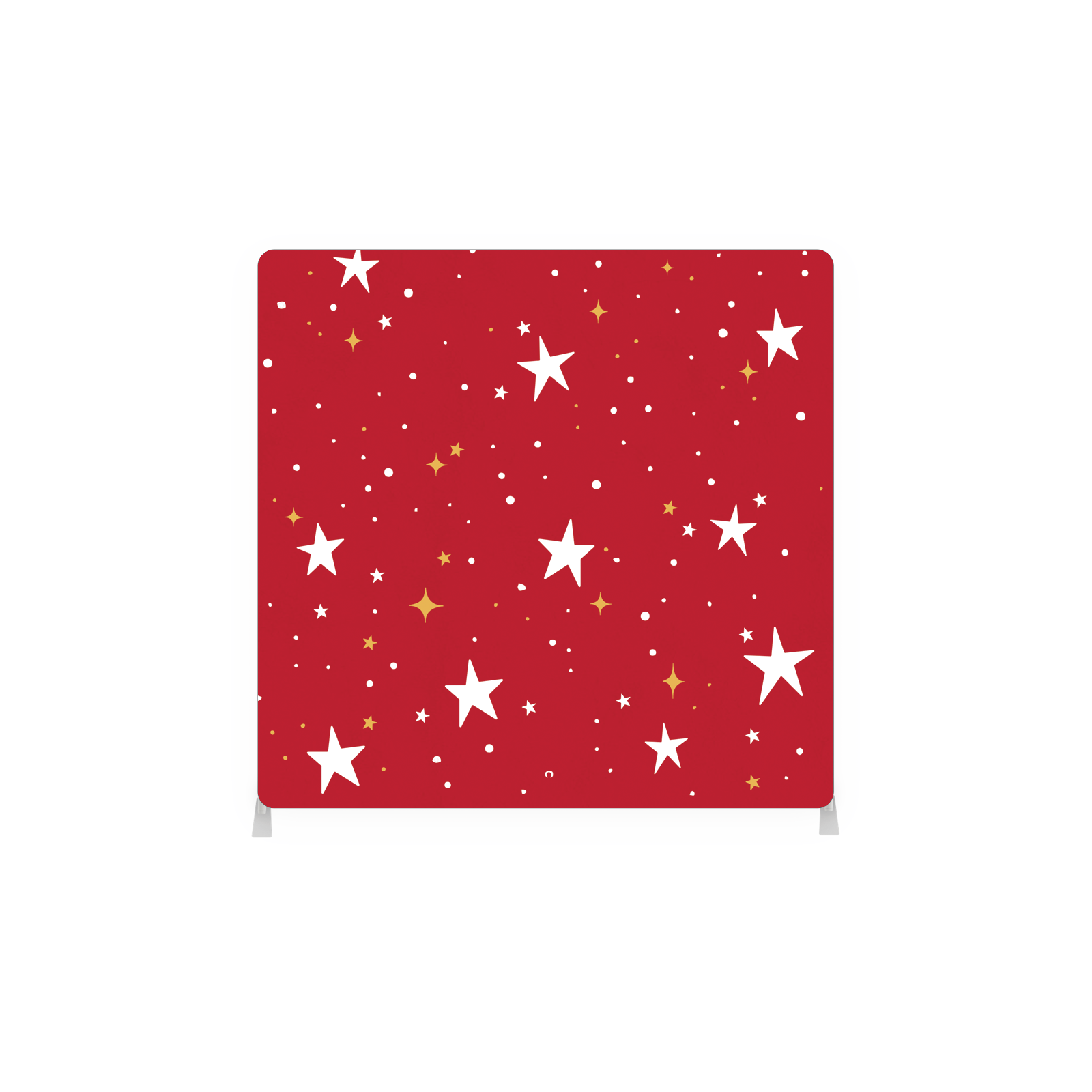 White Stars on Red